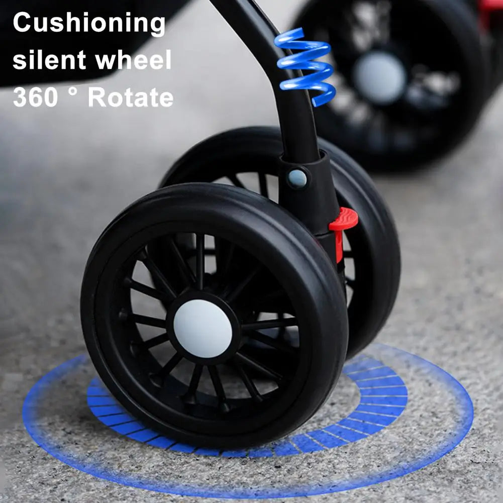 Breed Folding Dog Stroller Four Wheel Travel Carrier