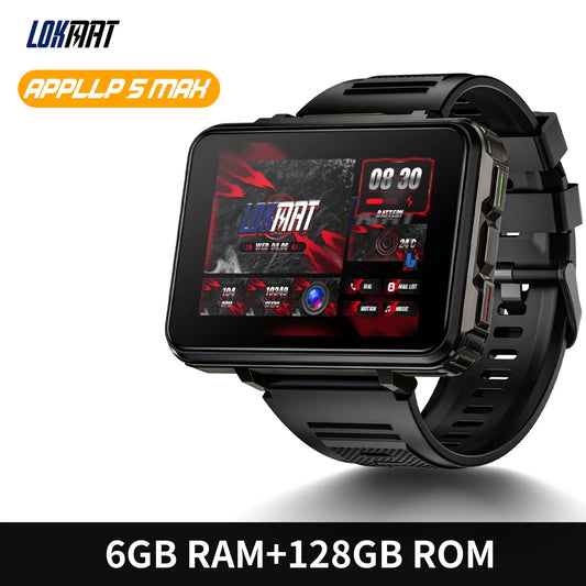 Lokmat 5 Max Android Watch Phone Square Screen 4G Calls