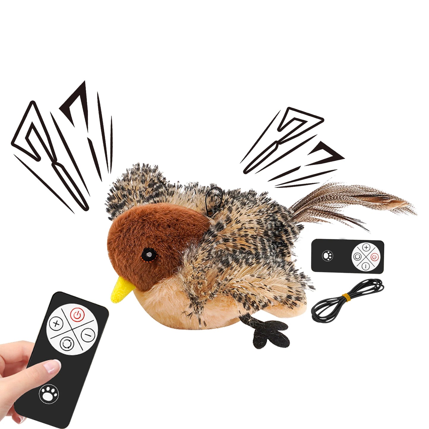 Guangdong Remote Control Simulated Chirping Bird Cat Plush