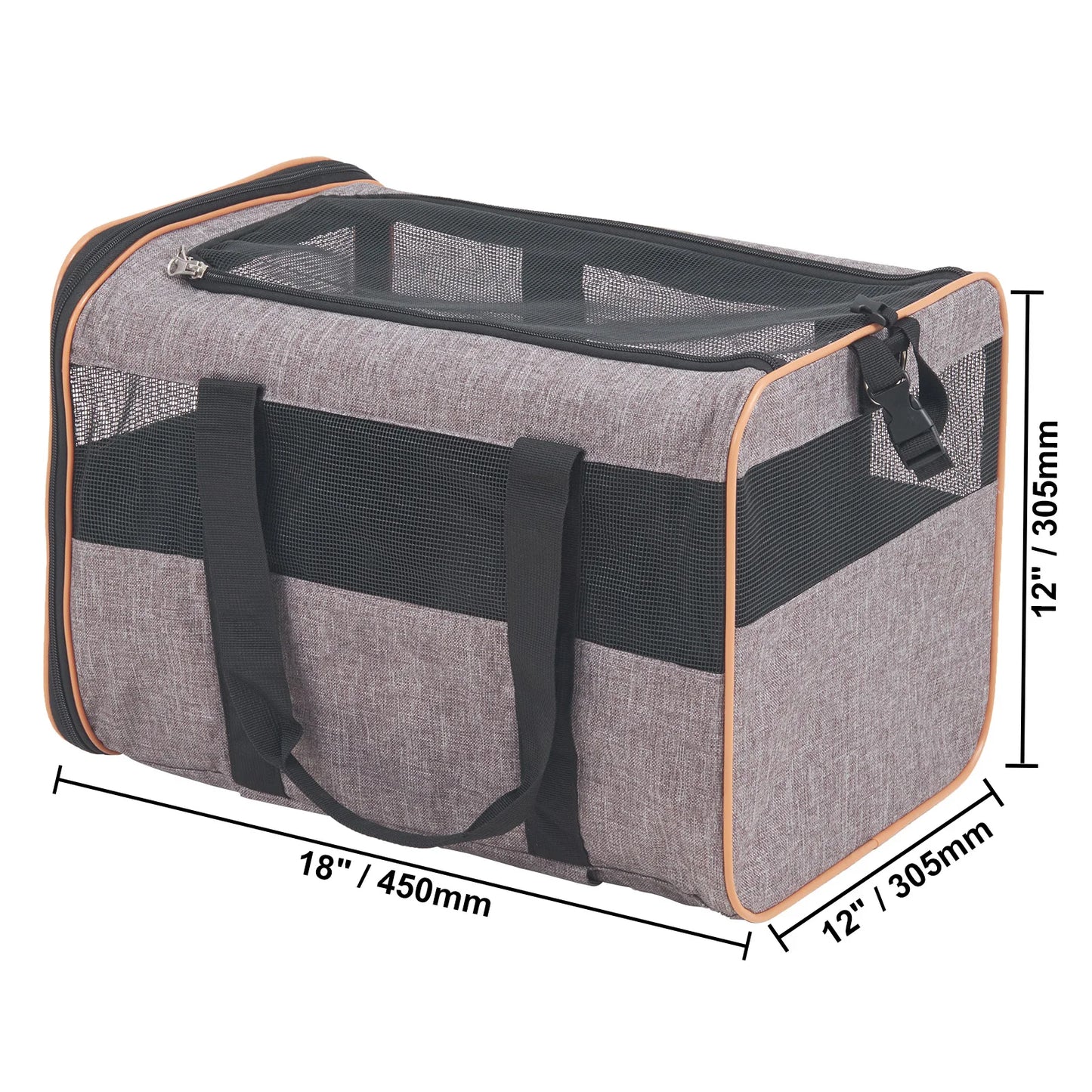 SucceBuy Pet Carrier Backpack With Handle And Wheels