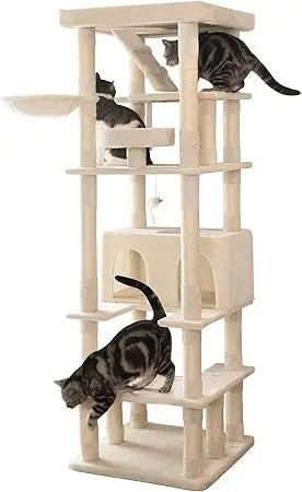 MWPO Cat Tree With Sisal Scratching Posts And Condo