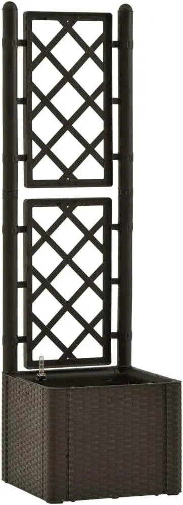 VidaXL Raised Bed With Trellis Self Watering Planter