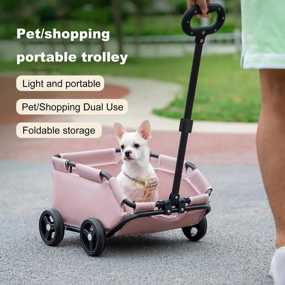 Safe Hair Free Pet Stroller For Compact Canines Cats
