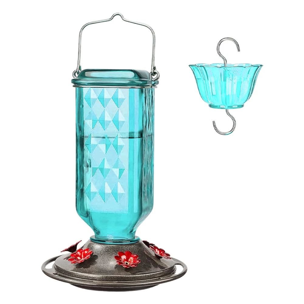APWIKOGER Plastic Hummingbird Nectar Feeder With Bee Guard