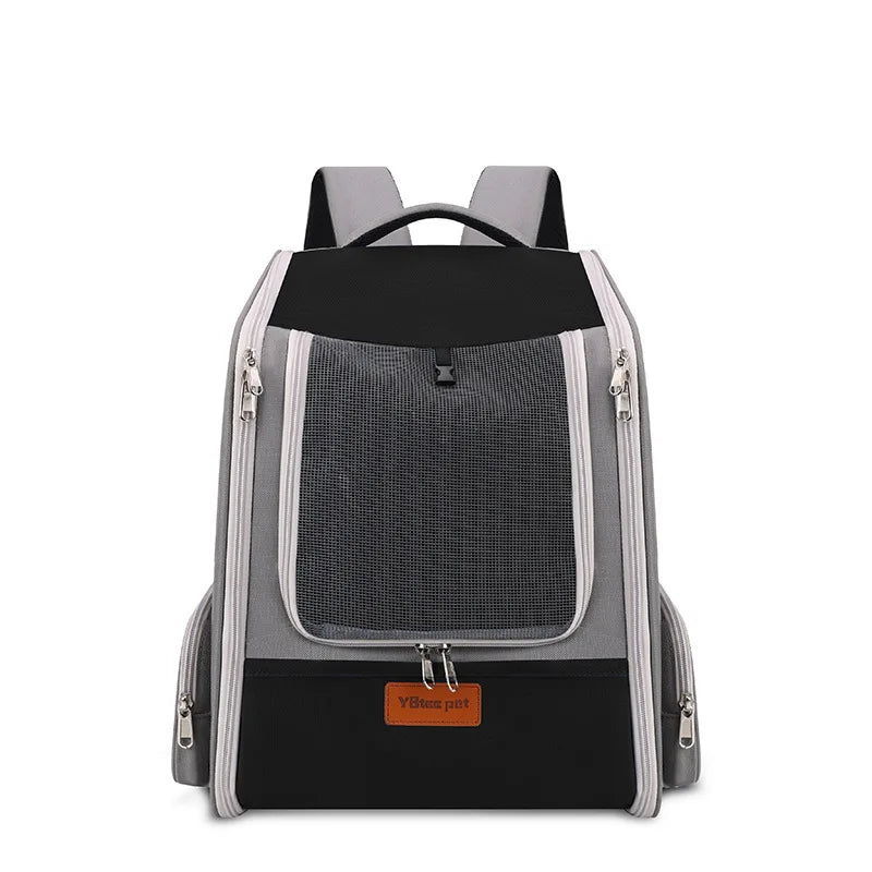 Henan Cross Border Cat Bag Portable Pet Backpack Expandable Large Capacity Breathable Travel Carrier