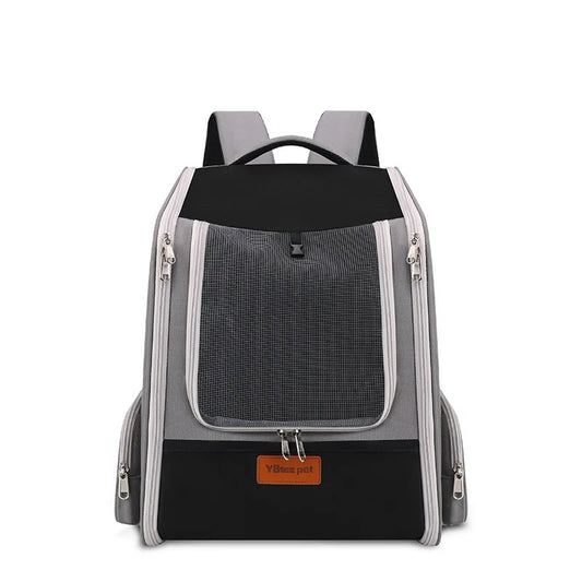 Henan Cross Border Cat Bag Portable Pet Backpack Expandable Large Capacity Breathable Travel Carrier