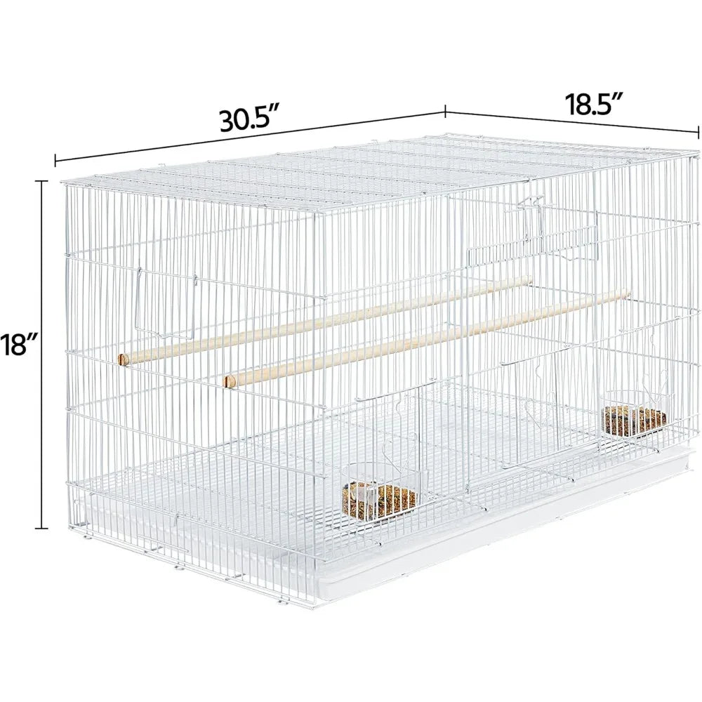 Stackable Flight Bird Cage for Parakeets and Small Birds