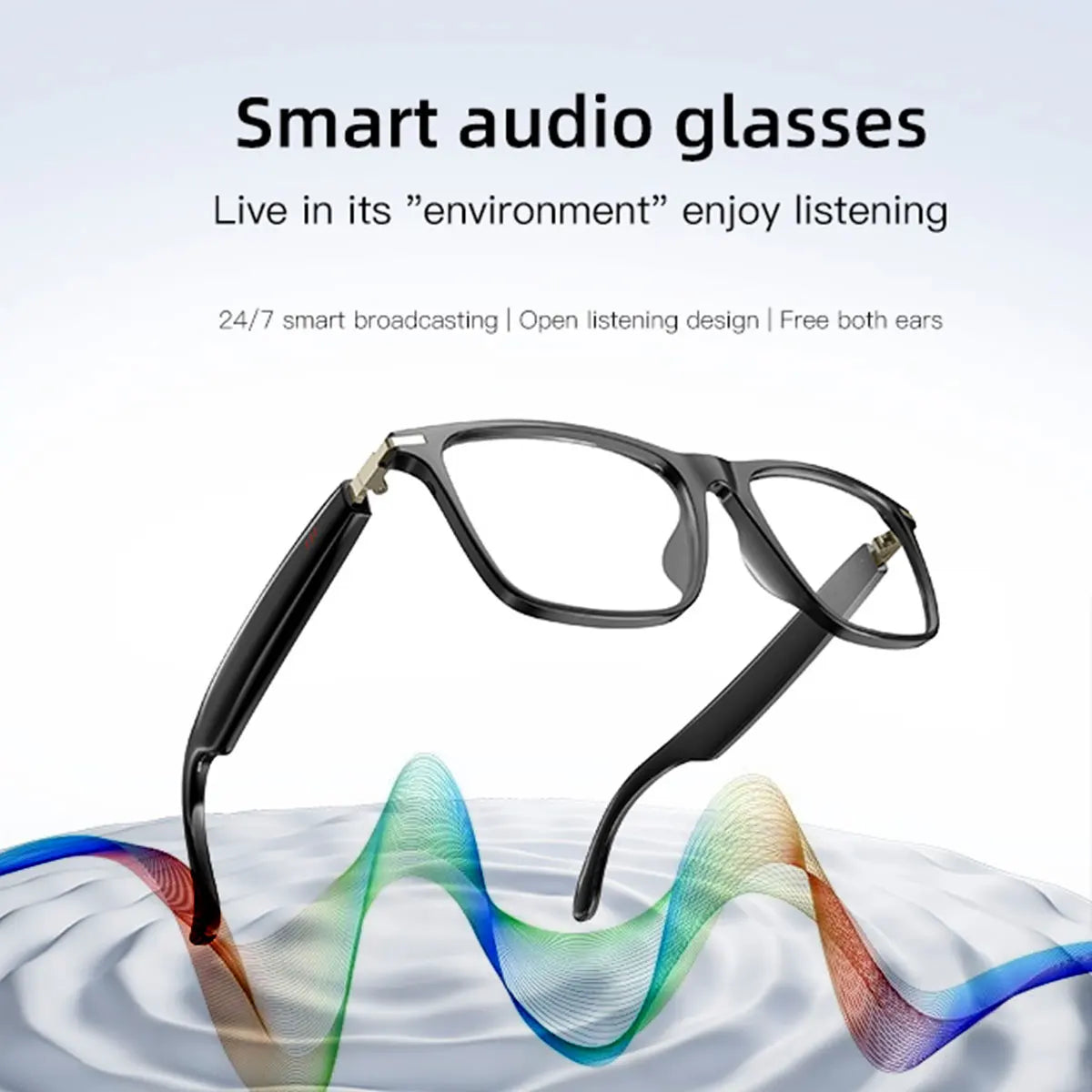 Fecoul Smart Glasses With Auto Dimming Lenses And Audio
