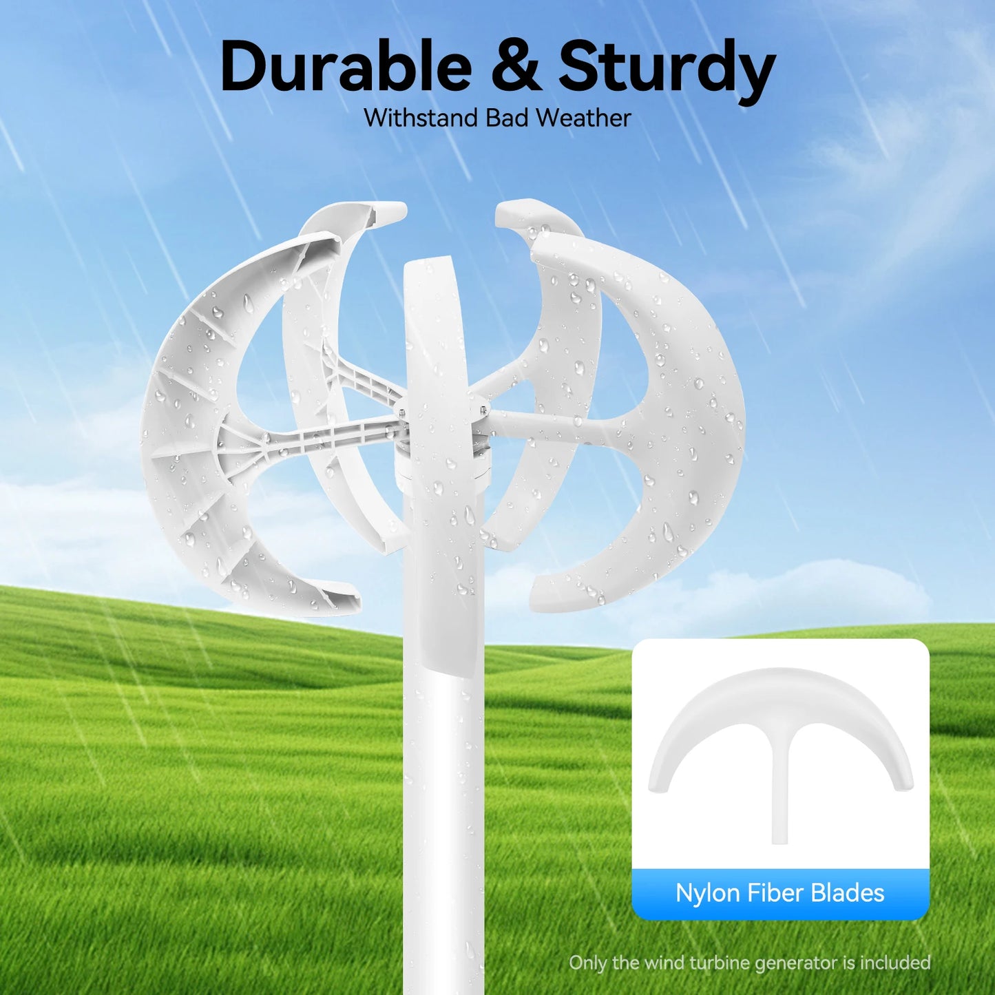 Control System 600W Lantern Wind Turbine Generator With Controller for Home and Boat