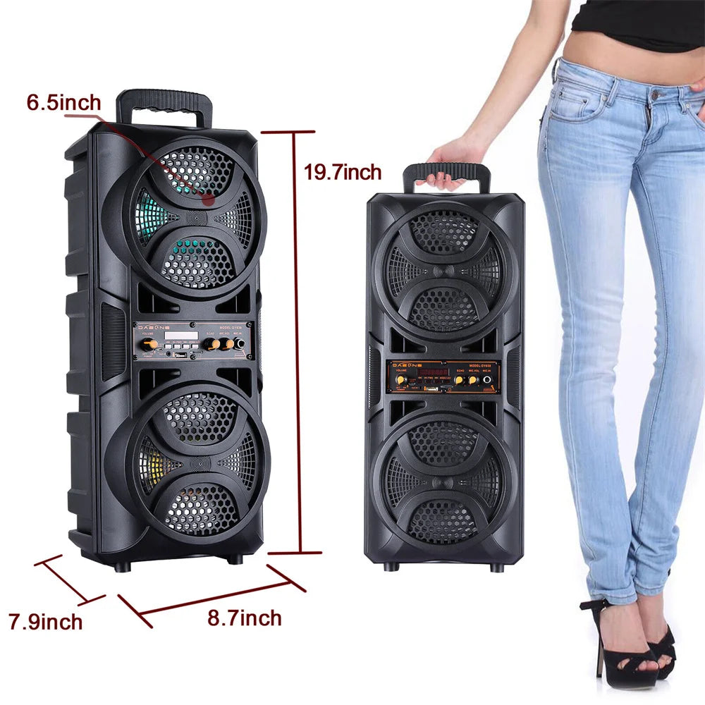 CURUK 3000W Portable Bluetooth Speaker System Karaoke