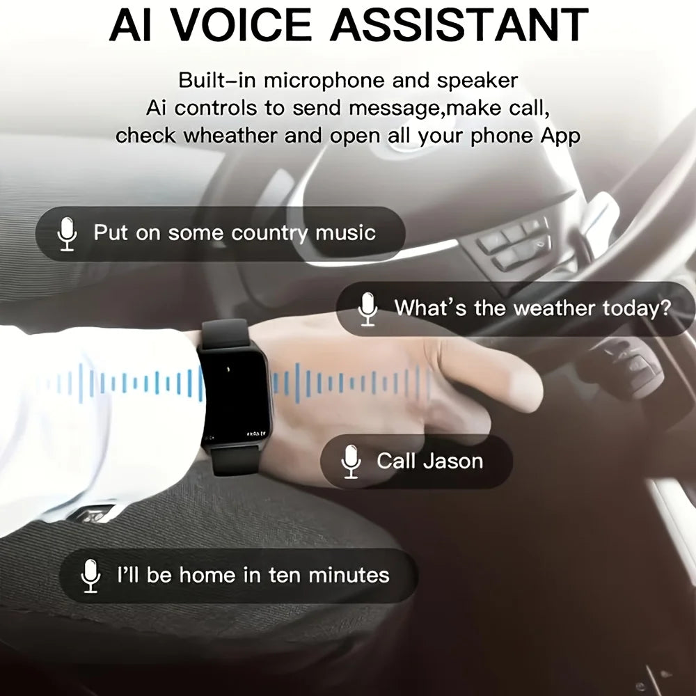 Smart Watch With Wireless Calling, Notifications, Calculator And Alarm