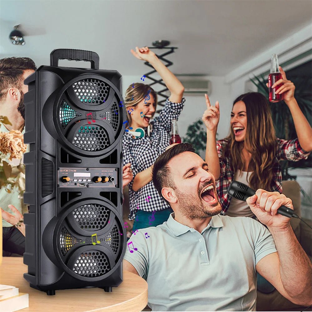 CURUK 3000W Portable Bluetooth Speaker System Karaoke