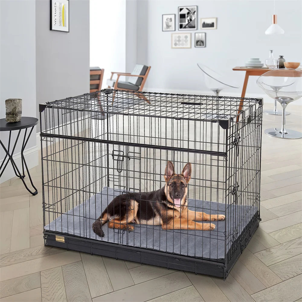 Large Orthopedic Waterproof Dog Bed With Washable Cover