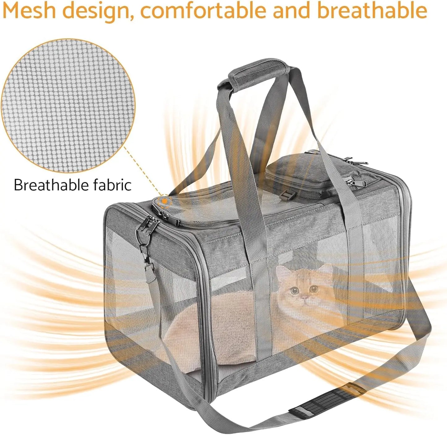 Breed AirlineApproved PremiumQuality UltraBreathableSided PetCarrier HoneycombBoard