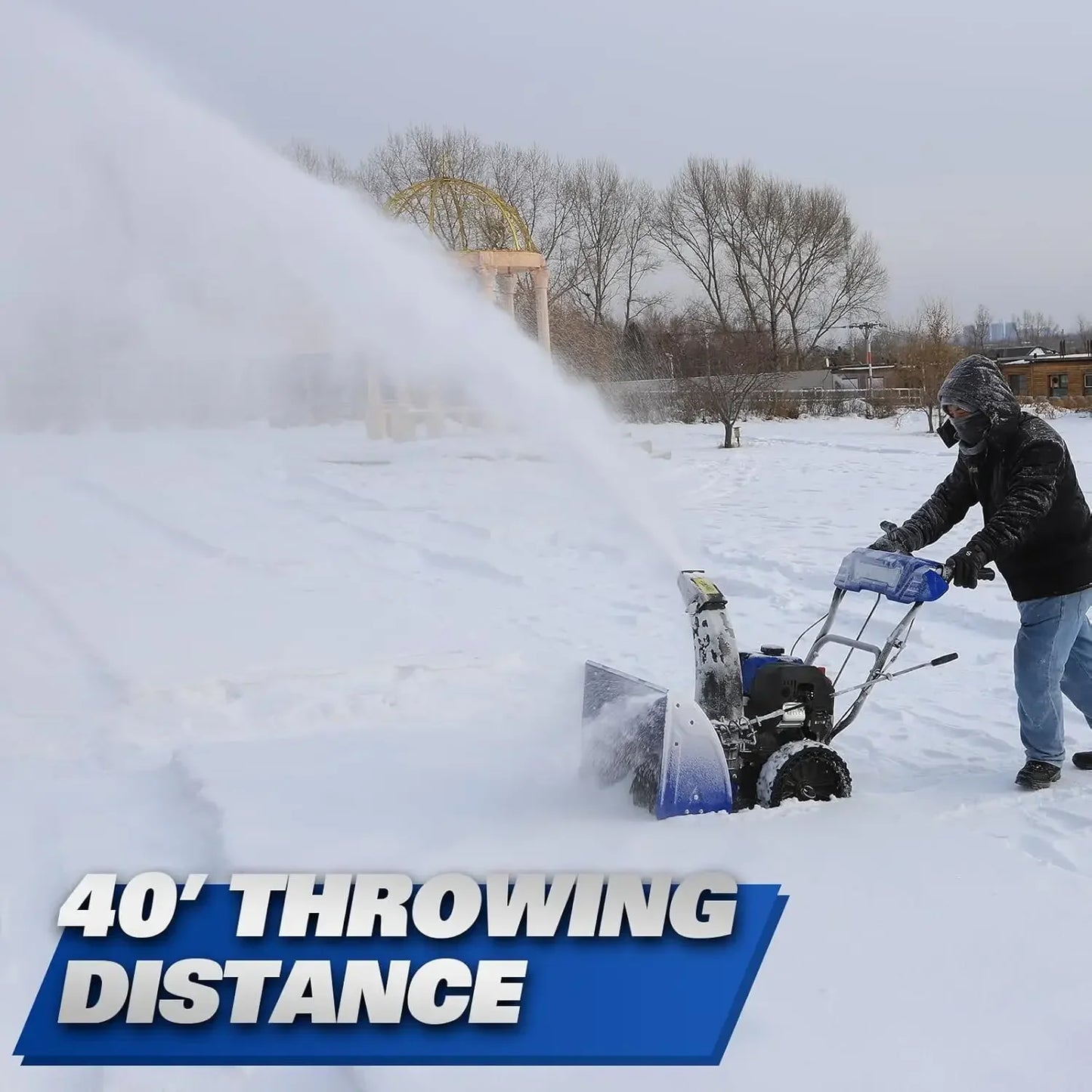 XMSJH Gas Snow Blower Two Stage With Electric Start