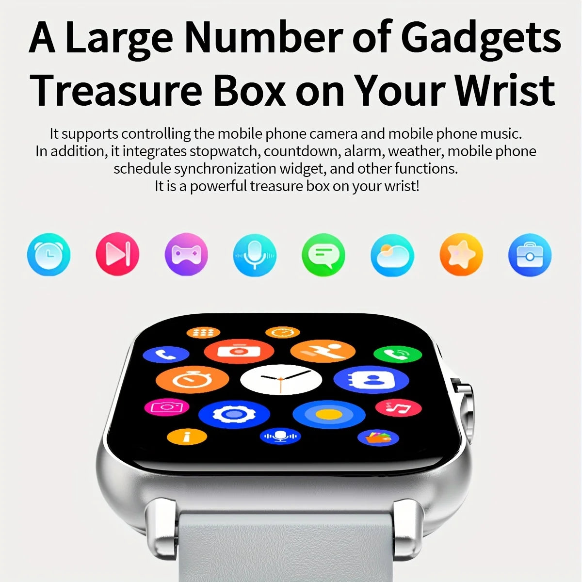 Smart Watch With Wireless Calling, Notifications, Calculator And Alarm