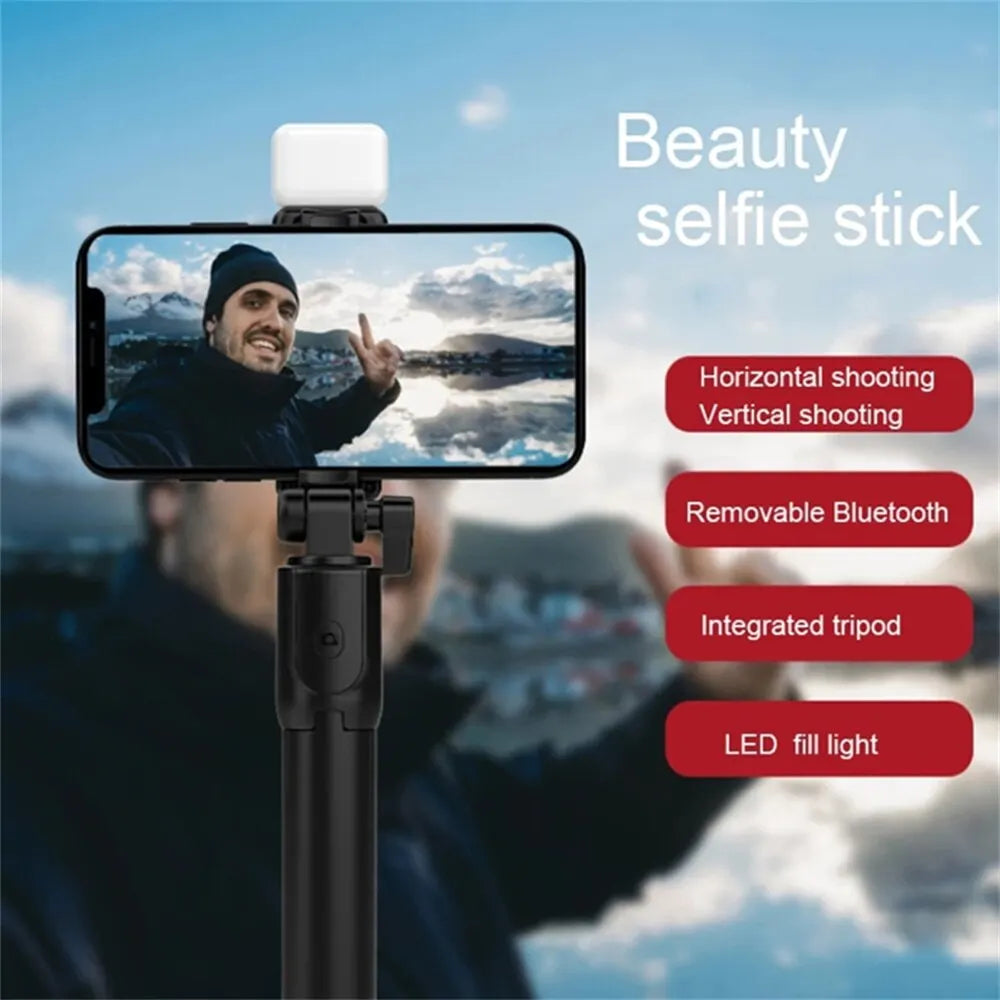 AILEHKUO Portable Bluetooth Selfie Stick Tripod With Remote
