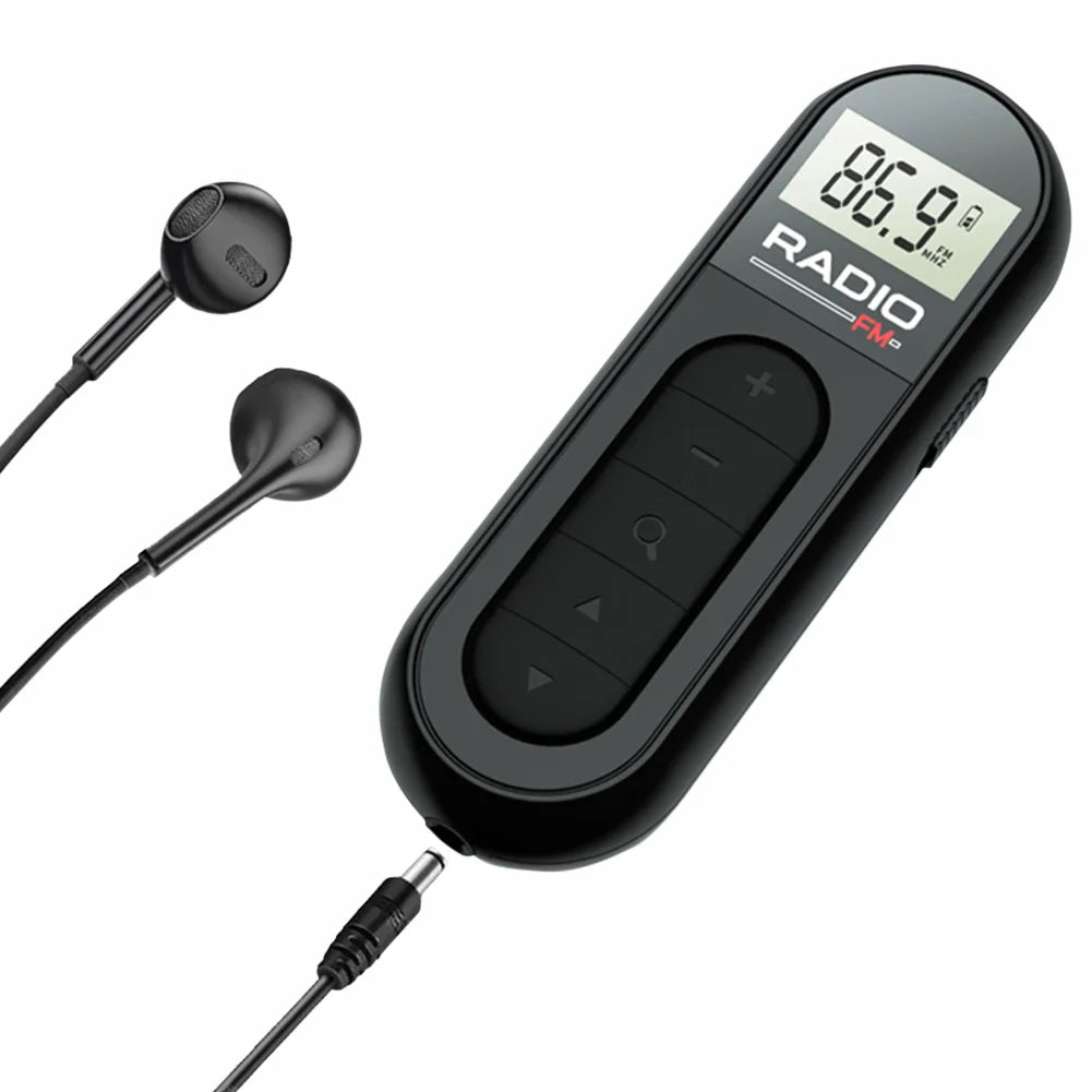 APWIKOGER Mini Pocket FM Radio Walkman With Backlight