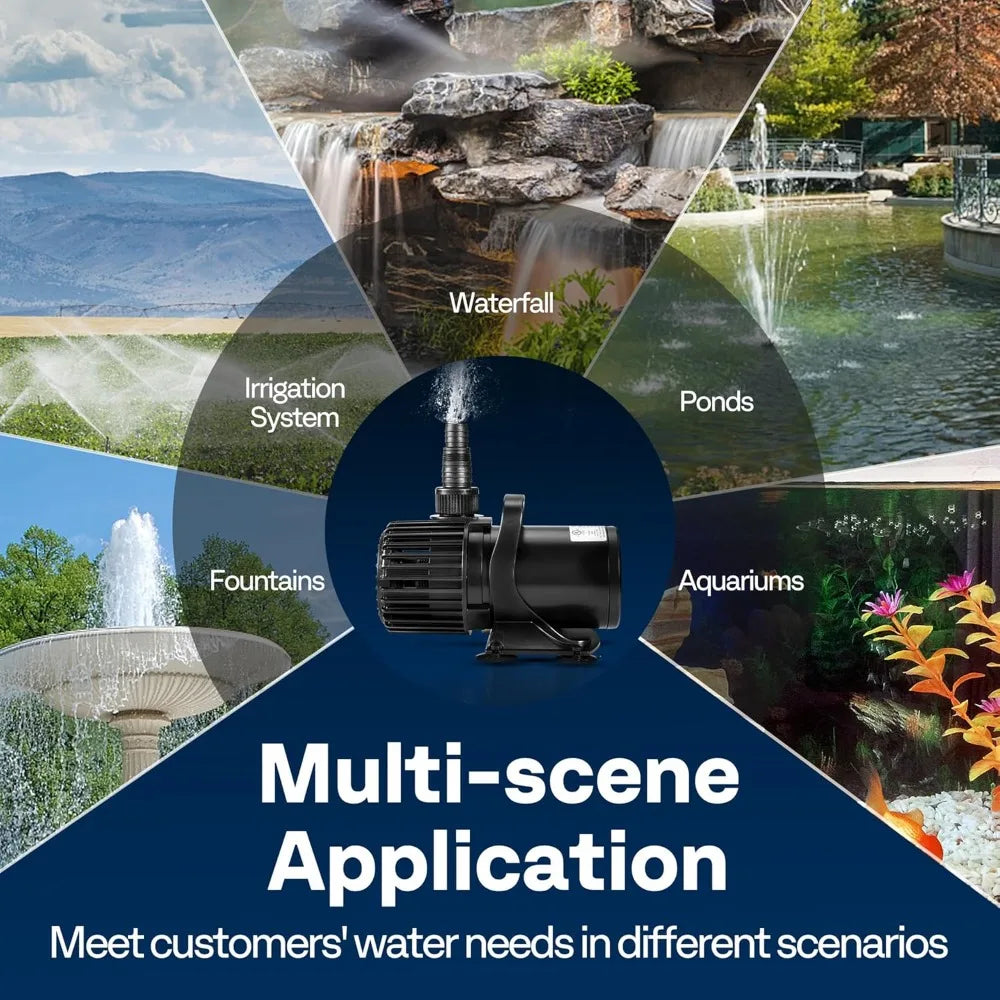 310W Submersible Water Pump 5300GPH High Flow For Ponds