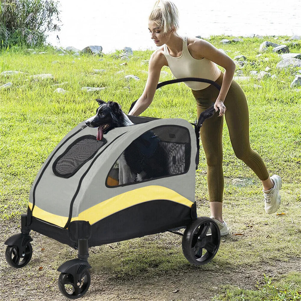 Portable Dog Stroller Jogger Wagon Foldable Pet Cart