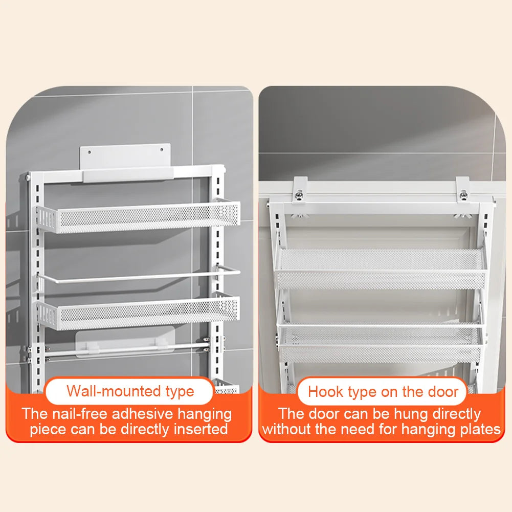 TWISTER.CK Over-The-Door Pantry Organizer 6-Tier Kitchen Bathroom Storage RackSystem