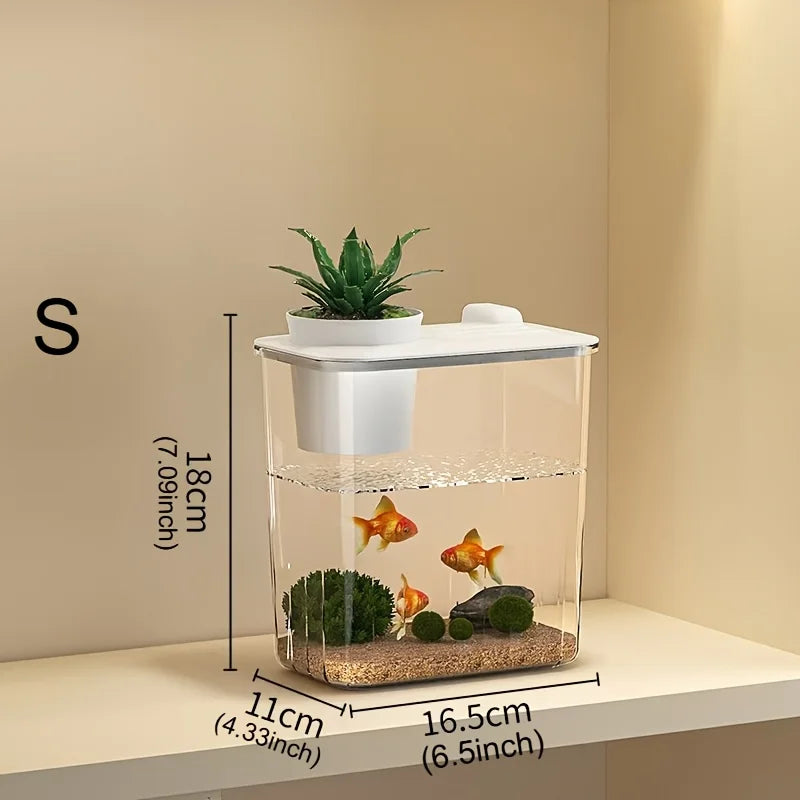 High-concerned Acrylic Desktop Aquarium Tank For Home Office