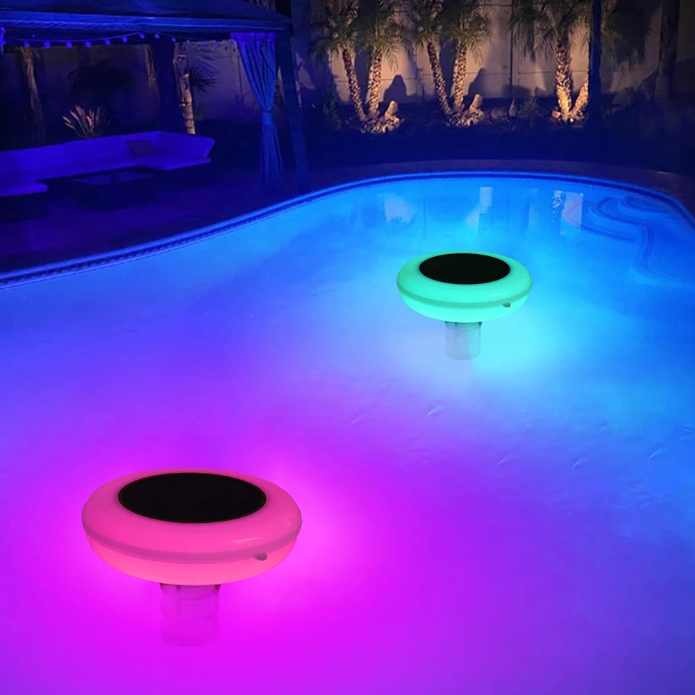 Copper Pool Cleaner Solar Ionizer With 7 Multicolor LED