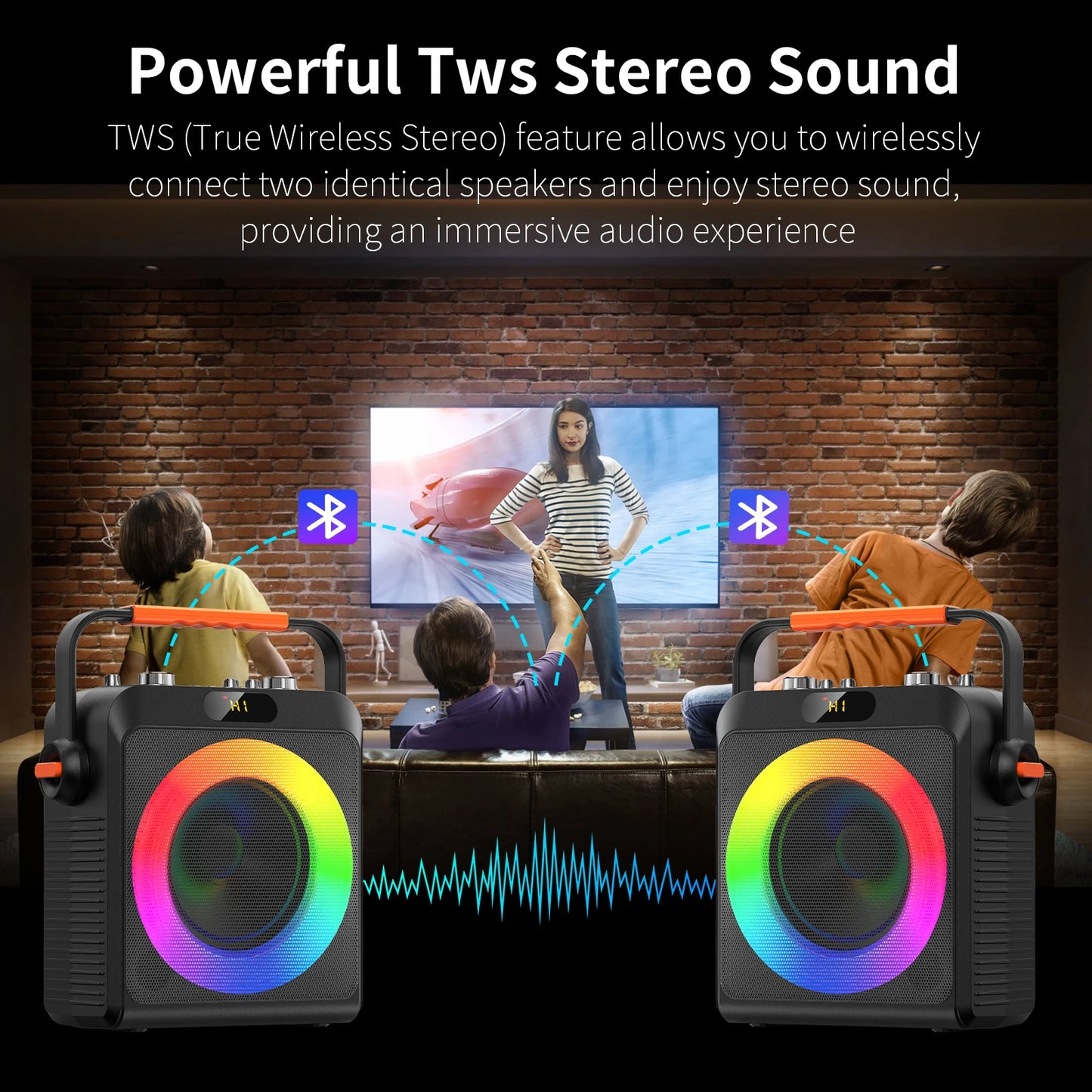 FanFun T19 Karaoke Machine With Wireless Microphones